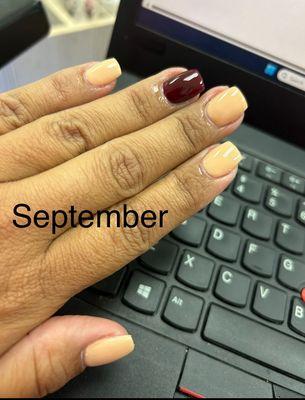 Nails done back in September 2024