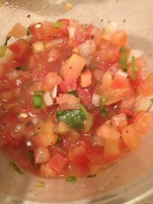 Homemade pico de gallo