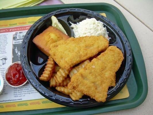 Fish and chips platter