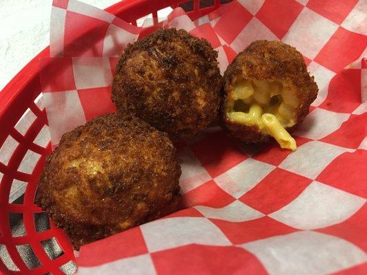 Fried Mac & cheese balls side... worth the extra dollar!