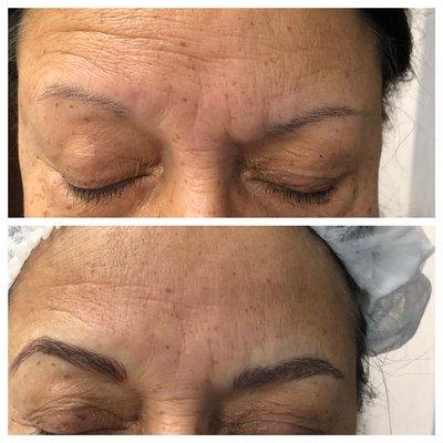 Browtastik now offers Microblading August  promotion 250.00 150.00 for shading with 1 free follow up and 1 free eye brow threading