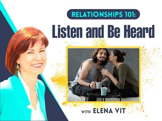 Sign up for Zoom Relationship Course to learn essential communication skills today! Click here - https://www.elenavit.com/relationship-help