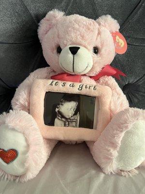 Teddy bear with babys heartbeat!