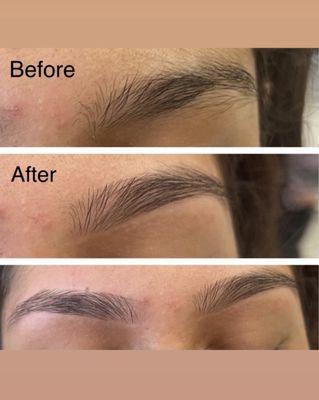 Brows shaping/ threading