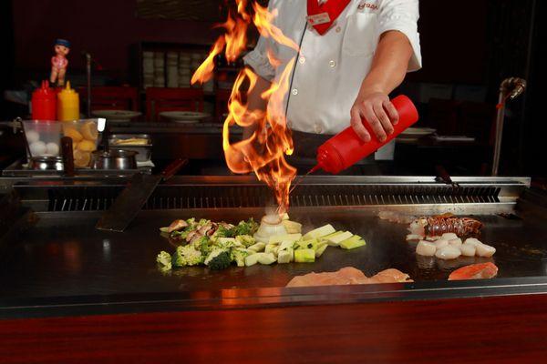 We showcases iconic signature dishes like Hibachi Steak, Hibachi Chicken Hibachi Shrimp