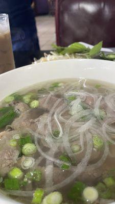 Pho  2. Rare Slices of Eye Round Beef and Brisket Noodle Soup