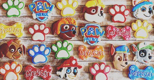 Paw Patrol Birthday Cookies