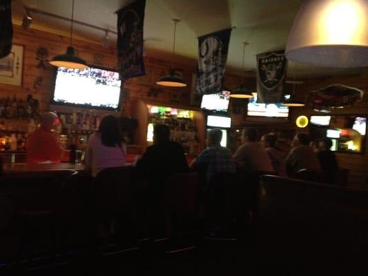 Bar with lots of TVs