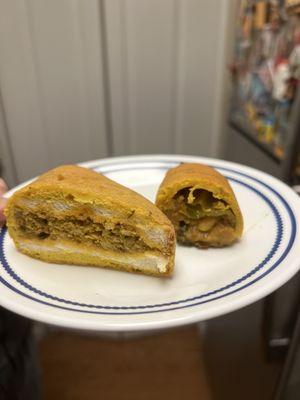 Bread pakoda and stuffed chillies