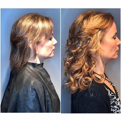 Hairdreams hair extensions before and after hair by Adrienne