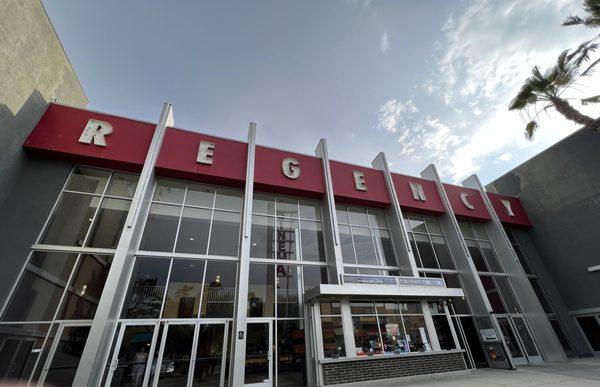 Exterior front of the movie theater