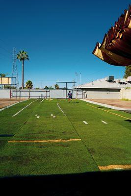 25-yards of turf for acceleration, speed fundamentals, and agility enhancement.