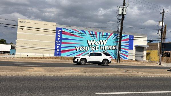 Mural from across street (Photo taken on December 20, 2023)