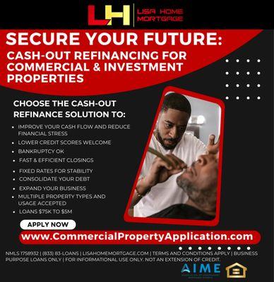 Cash-out refinance for barbershops. Get the funding you need to upgrade your shop. #barberlife #smallbusinessloans