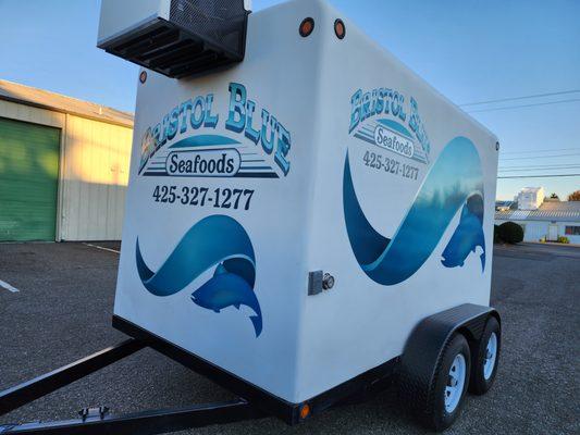 Iced Trailer Vinyl Wrap by Vinyl Lab NW Signs and Graphics in Mukilteo