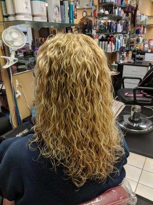 Spiral perm