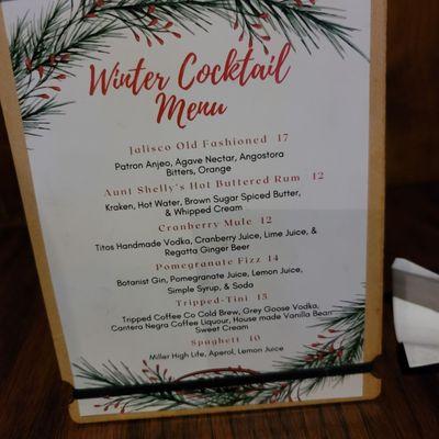 Winter Cocktail Lisr