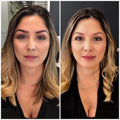 Before and after Microblading