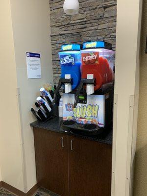 Free Icee machine in the lobby