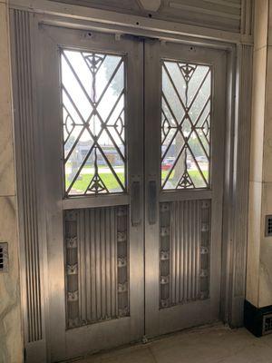 Art Deco doors.