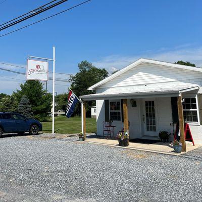 Storefront and covered porch