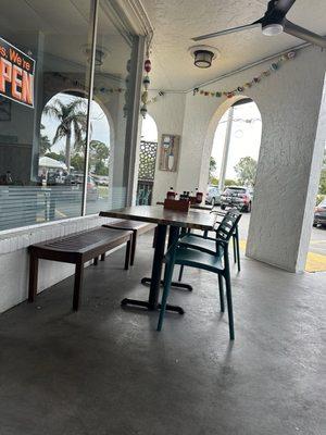 Outside tables