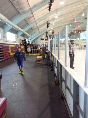 Old school penalty boxes...the yellow police tape reminds me of an airforce base flight line .... some of youvwill understand