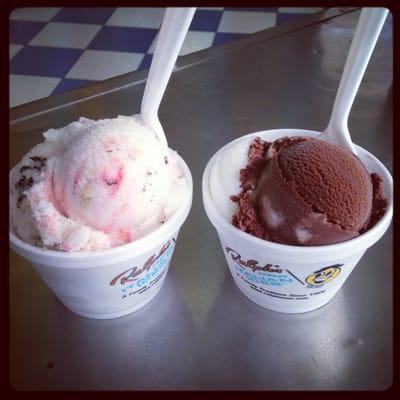 Strawberry cheese cake / cookies and creme and chocolate mousse / cannoli