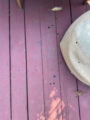 Tar on my back deck