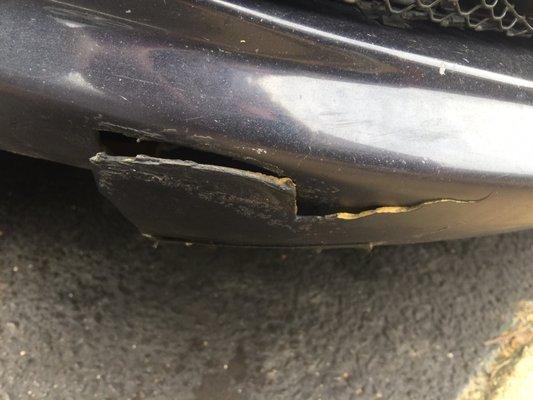 Damage from the mechanic wrecking my car