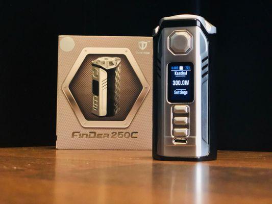 Think Vape Finder DNA250c is 3 battery device with every feature you can think of. Stop by today and take a look!