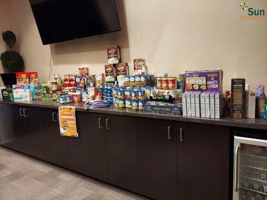 Sun Property Management and Sun Commercial Real Estate's Annual Thanksgiving Food Drive