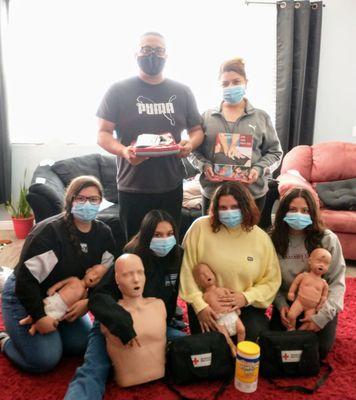 My students have successfully completed CPR and first aid training