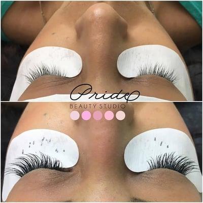 Mink Lash extensions lasting 6-8 weeks with in between fills. June special $50 off... call for full details.