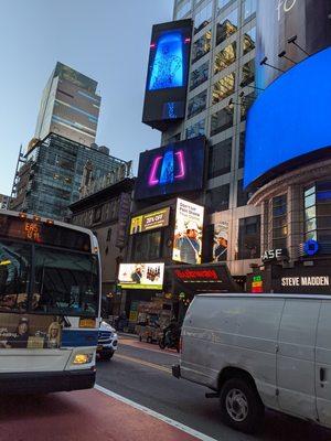 Natural Wellness ad in Time Square.