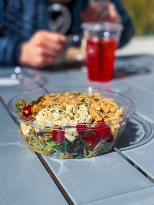 Impact vegan tuna Poke Bowl (Regular) on spinach noodles