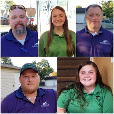 Pest Control Department - Jeremy Morris, Carley Riley, Greg Phillips, Chad Lambert and Kassidy Riley.