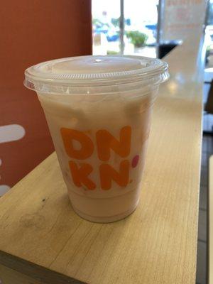 Dunkin' Refresher with Golden Peach Flavor