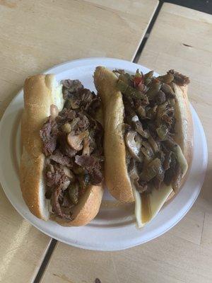 Philly cheesesteak. Hot and delicious!