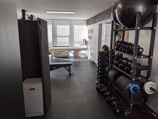 Main Gym floor and treatment space