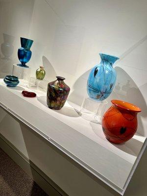 Glass vase exhibit