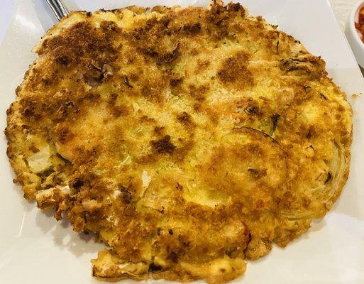 Seafood pancake