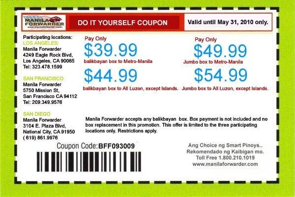 Do It Yourself Coupon