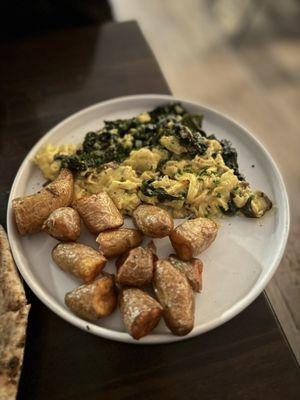 Tuscan Kale & Mushroom Soft Scramble