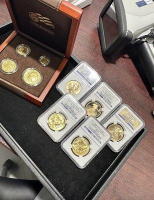 minted ounce gold coins