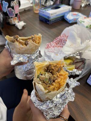 regular asada burrito