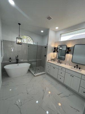 Master bathroom remodel