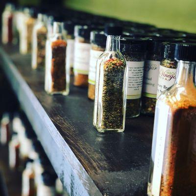 Spice up your life with some Wagco Oil and Vinegar Taproom spices to compliment your olive oils and Balsamic vinegars.