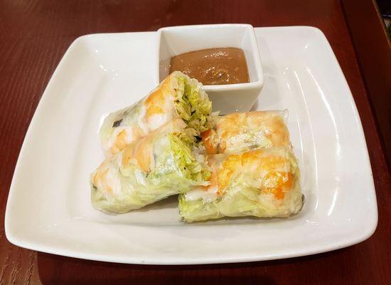 Spring roll with great tasting dip