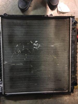 Well-worn radiator not indicative of newly replaced